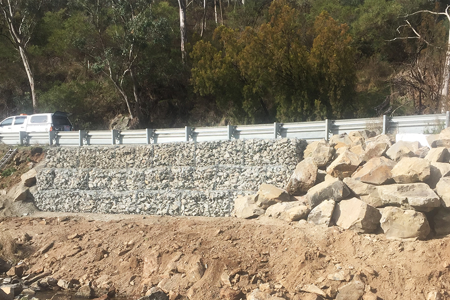 Gorge Road Retaining Wall South Australia